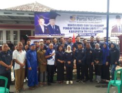 DPD NasDem Tuba Gelar Konsilidasi dan Tasyakuran Pendaftaran Calon Legislatif