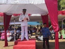 Camat Panggarangan Pimpin Upacara Kemerdekaan HUT RI ke-78 di Lapangan Desa Situregen