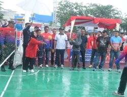 Kasmarni Sambut Baik dan Apresiasi Ajang Turnamen Sepak Takraw Camat Bengkalis Bermasa Cup