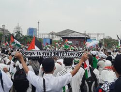Jutaan Masyarakat Indonesia Hadiri Aksi Bela Palestina di Monas