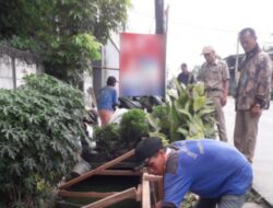 Turap Saluran di Jalan Kapuk Raya Jakarta Utara Ditinggikan