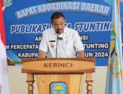 Pj Bupati Kerinci Buka Rakor Publikasi Data Stunting