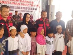 Grib Jaya Pemalang Gelar Donor Darah dan Santuni Ratusan Anak Yatim saat Peresmian Kantor