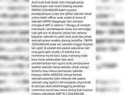 Diduga Dikeluarkan Sepihak, Wali Murid SMPN 2 Dagangan Keluhkan Kebijakan Sekolah di Media Sosial