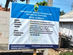 Sejumlah Proyek Banprov Aspal di Desa Sewaka Semrawut, Diduga Tidak Sesuai Spek