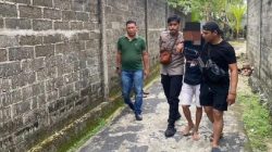 Pelaku curat saat ditangkap personel Polsek Kundur di kawasan Tanjungbatu Kota. (Foto: Dok Polsek)